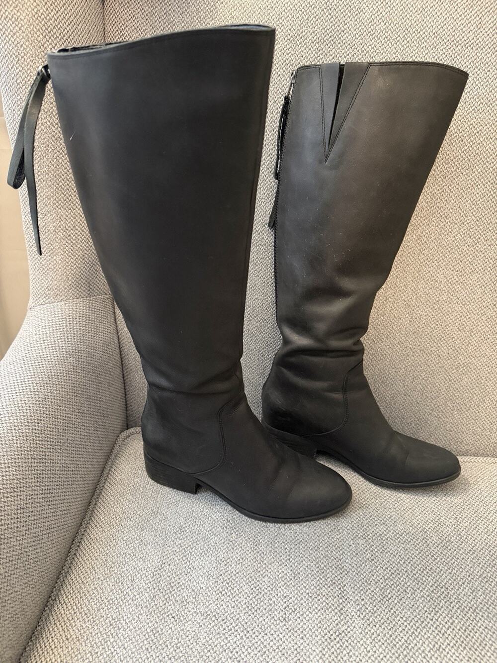 Lucky Brand black knee-high boots